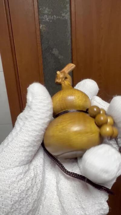 零元拍：金丝楠 精工葫芦 雕件手把件小金块，满手留香金丝流溢。75/44/32MM