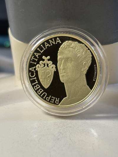 意大利2022年安东尼奥·卡诺瓦逝世 200 周年金币，900金，6.451克，发行1500枚，金价5574