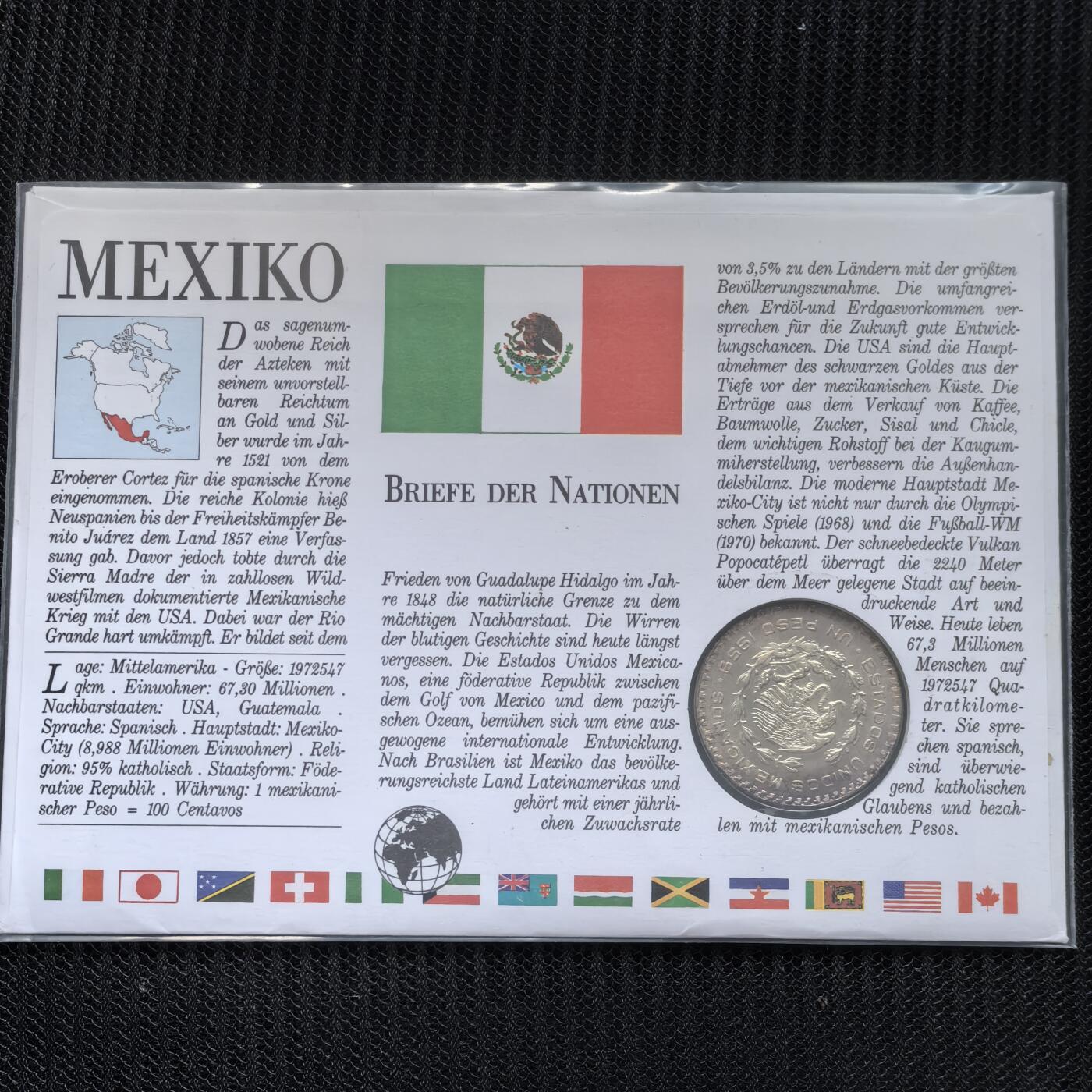 道一币馆币章第一百五十六场 邮币封 墨西哥1959年莫雷洛斯1比索银币