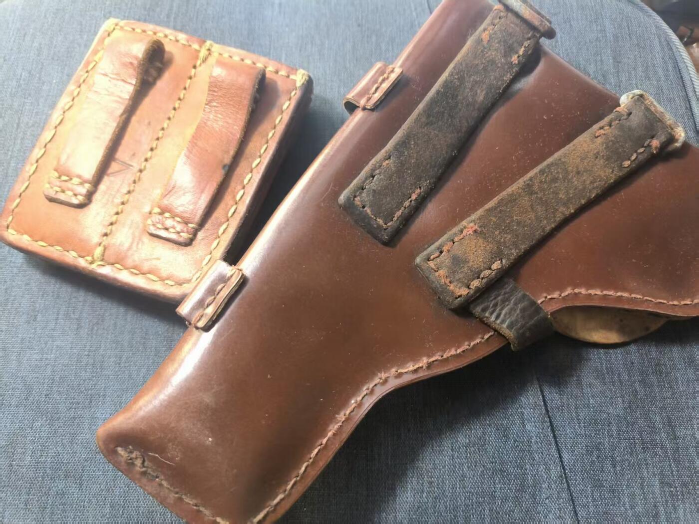 罗岚⭐新藏⭐特惠专拍第一场-分享拍场赚佣 su-M65式人造革黑星木仓套+弹夹仓