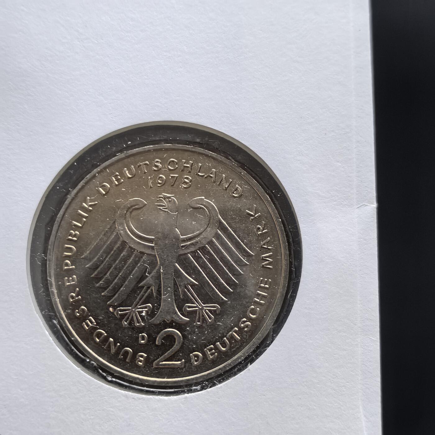 道一币馆币章第一百五十六场 邮币封 德国1978年2马克硬币