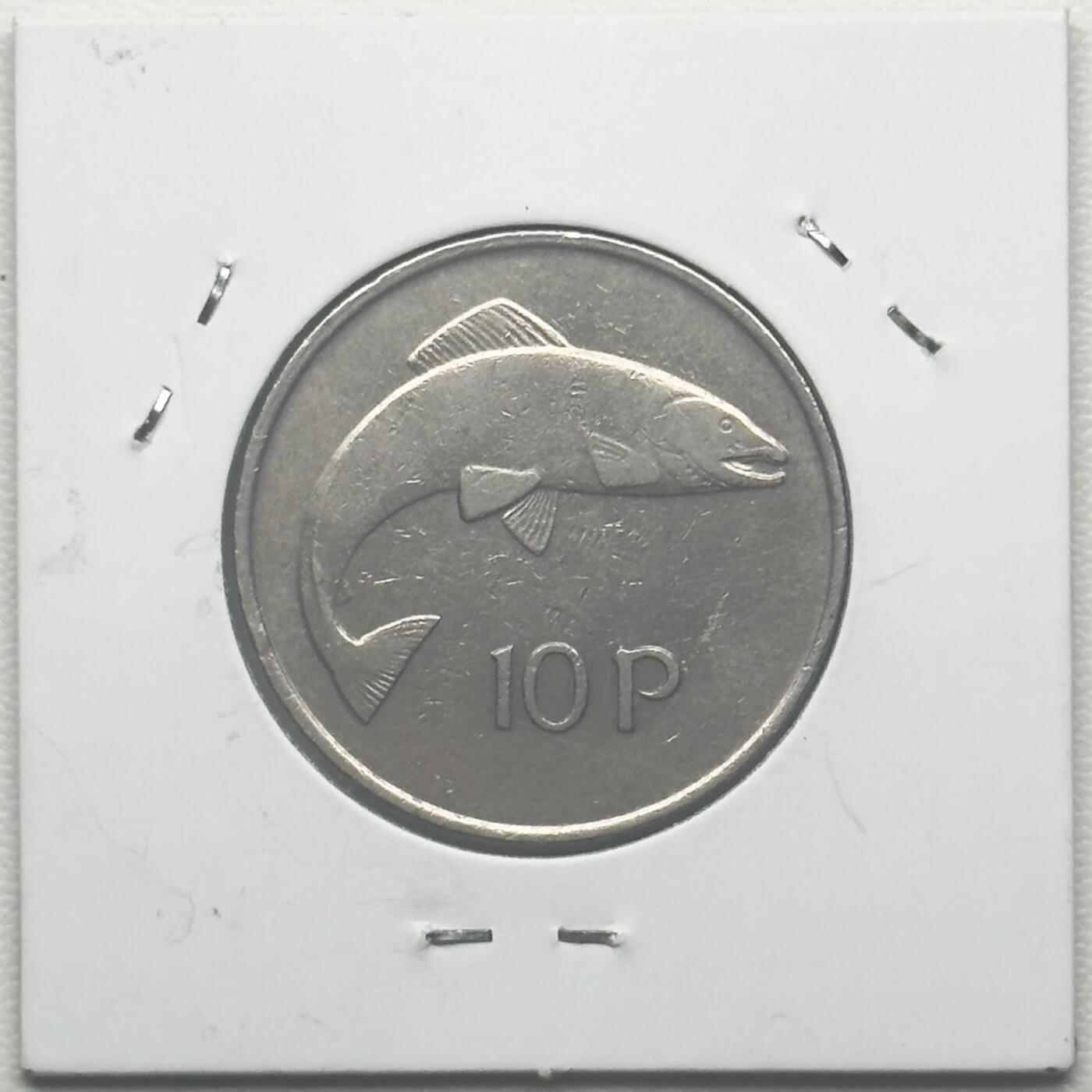 ＜小葵钱铺＞第66期·散币·银币场·满200包邮，不寄存·12月1号发货 爱尔兰1978年鲑鱼10便士硬币