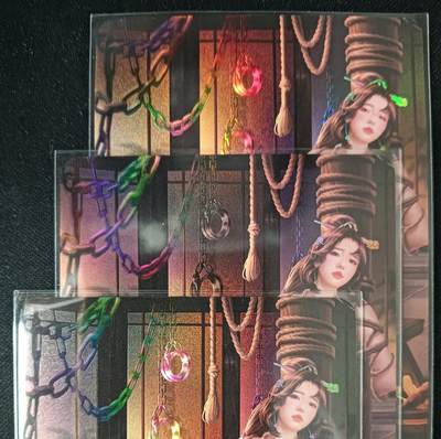 花开卡拍第53期（12月28号周日截拍，品控勿拍!!!拍品不寄存，运费5元，自制卡难免瑕疵，可能存在轻微撞角爆边等出厂瑕疵，品控介意勿拍！） - 青鸾殿 白秀英 彩闪 3张