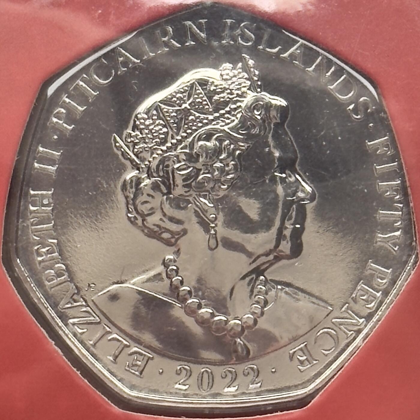 ＜小葵钱铺＞第66期·散币·银币场·满200包邮，不寄存·12月1号发货 皮特凯恩群岛2022年架子上的小精灵50便士卡装纪念币