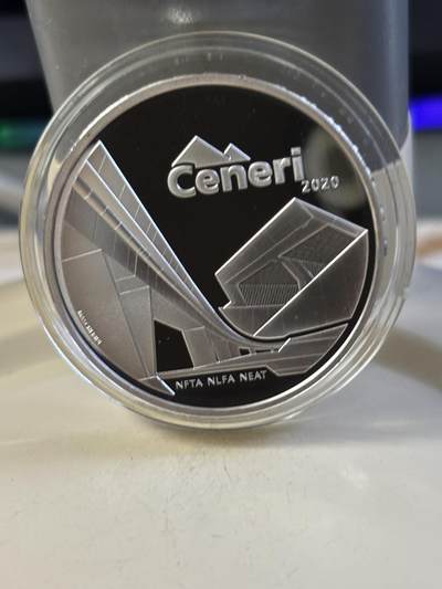 第183期拍卖 - 瑞士2020年穿越阿尔卑斯山的新铁路精制银币，835银，20克，发行7500枚，有氧化