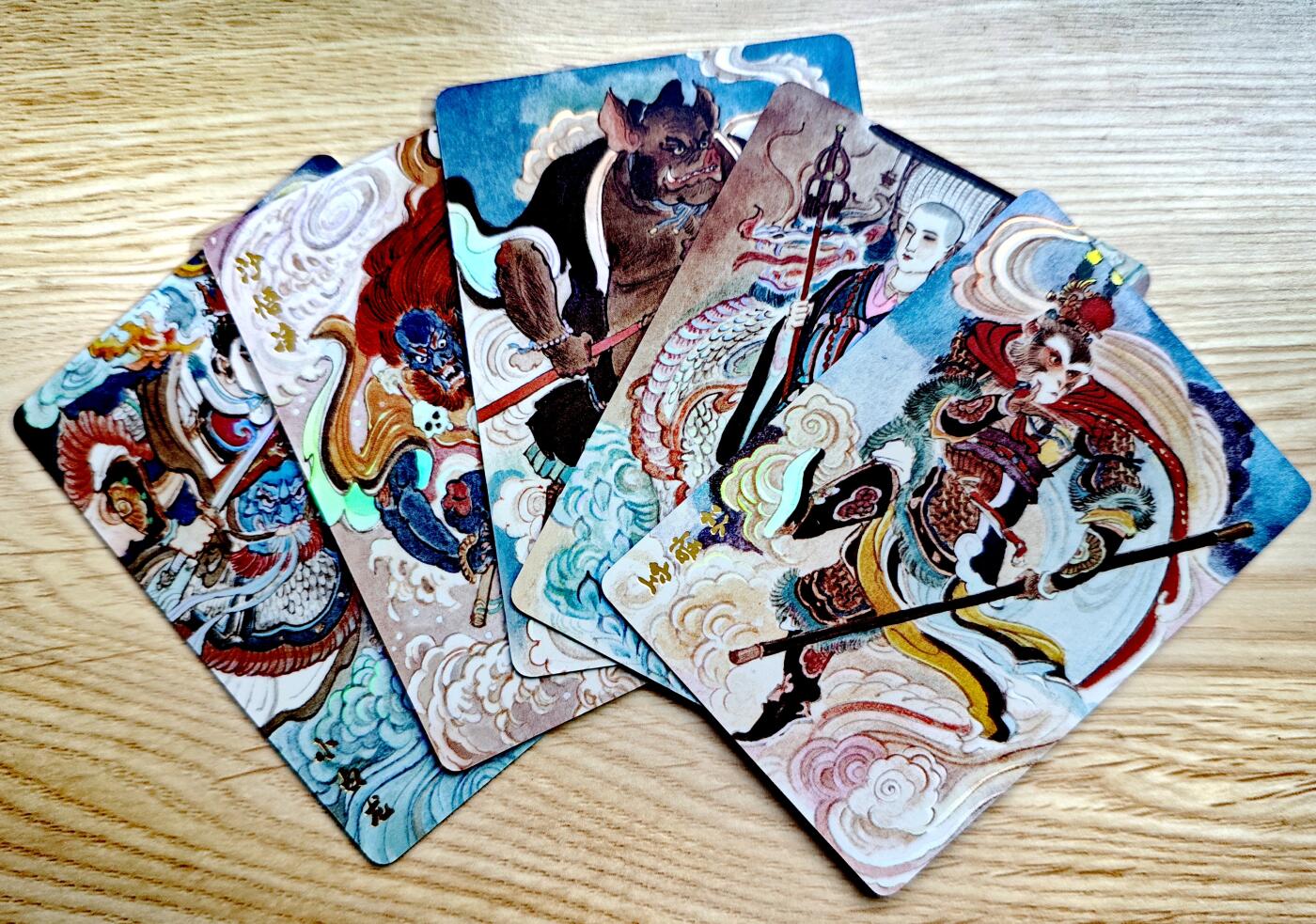 卡牌限时025期活动专场 【全新】超吉梦-王涌喆-西游师徒彩闪工艺*5张全