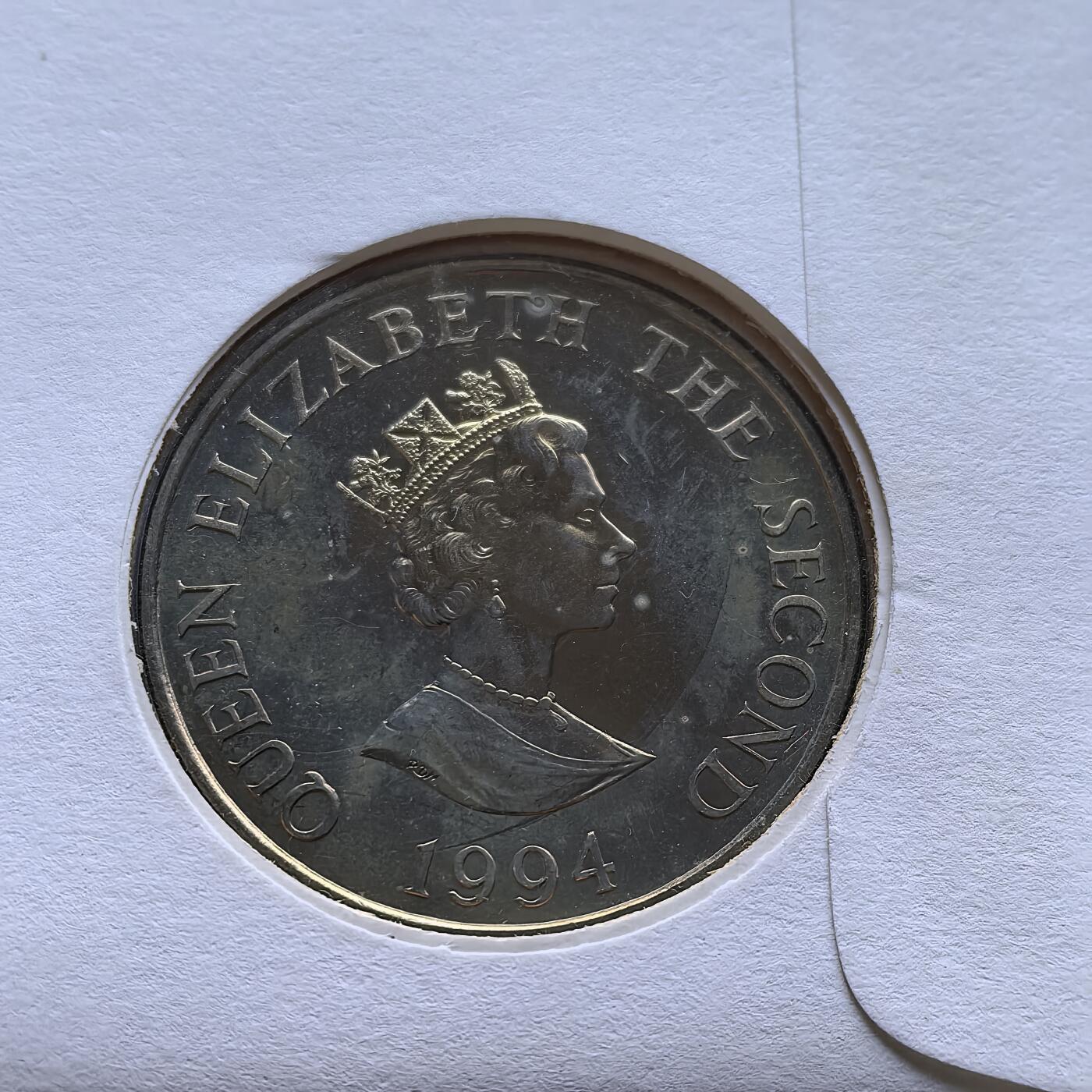 道一币馆币章第一百五十六场 邮币封 泽西岛1994年诺曼底登陆50周年系列2镑纪念币