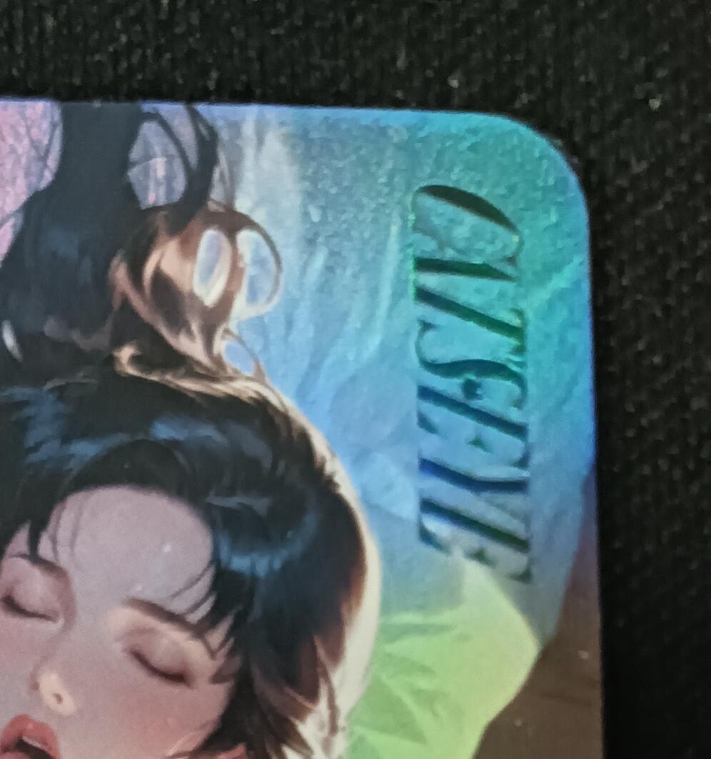 花开卡拍第53期（12月28号周日截拍，品控勿拍!!!拍品不寄存，运费5元，自制卡难免瑕疵，可能存在轻微撞角爆边等出厂瑕疵，品控介意勿拍！） 猫眼三姐妹来生泪 春闺之梦 艺术版 彩闪