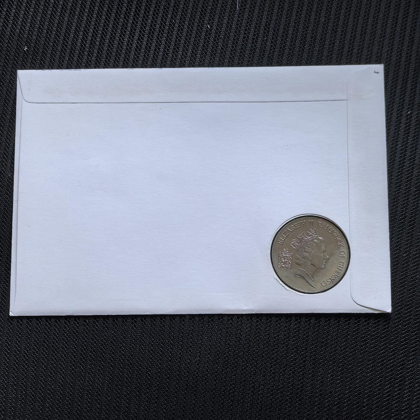 道一币馆币章第一百五十六场 邮币封 根西岛1994年诺曼底登陆50周年系列-2镑纪念币