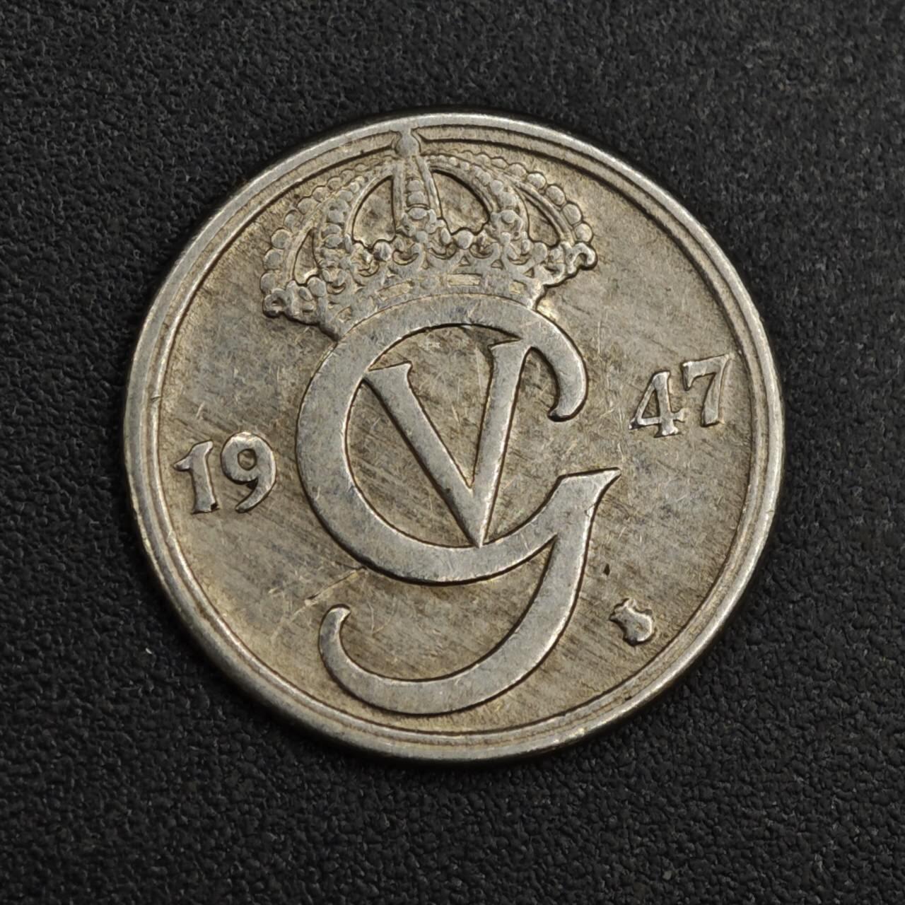 【淘币小摊】限时拍第八百一十二拍  小银币场  满百包邮可预留两周  周一统一发货  瑞典1947年10欧尔镍币