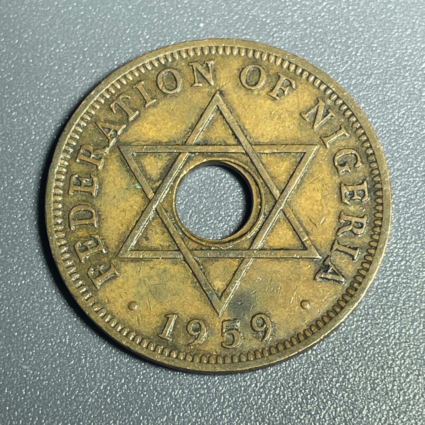 回流1130 英属尼日利亚1958年1便士青铜币