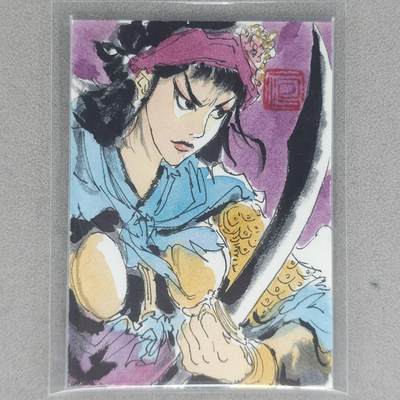 龙虎卡牌六五场 （无佣金，周六结拍，欢迎送拍） - 【亲签 手绘卡】 昆仑万象 壹泡 扈三娘