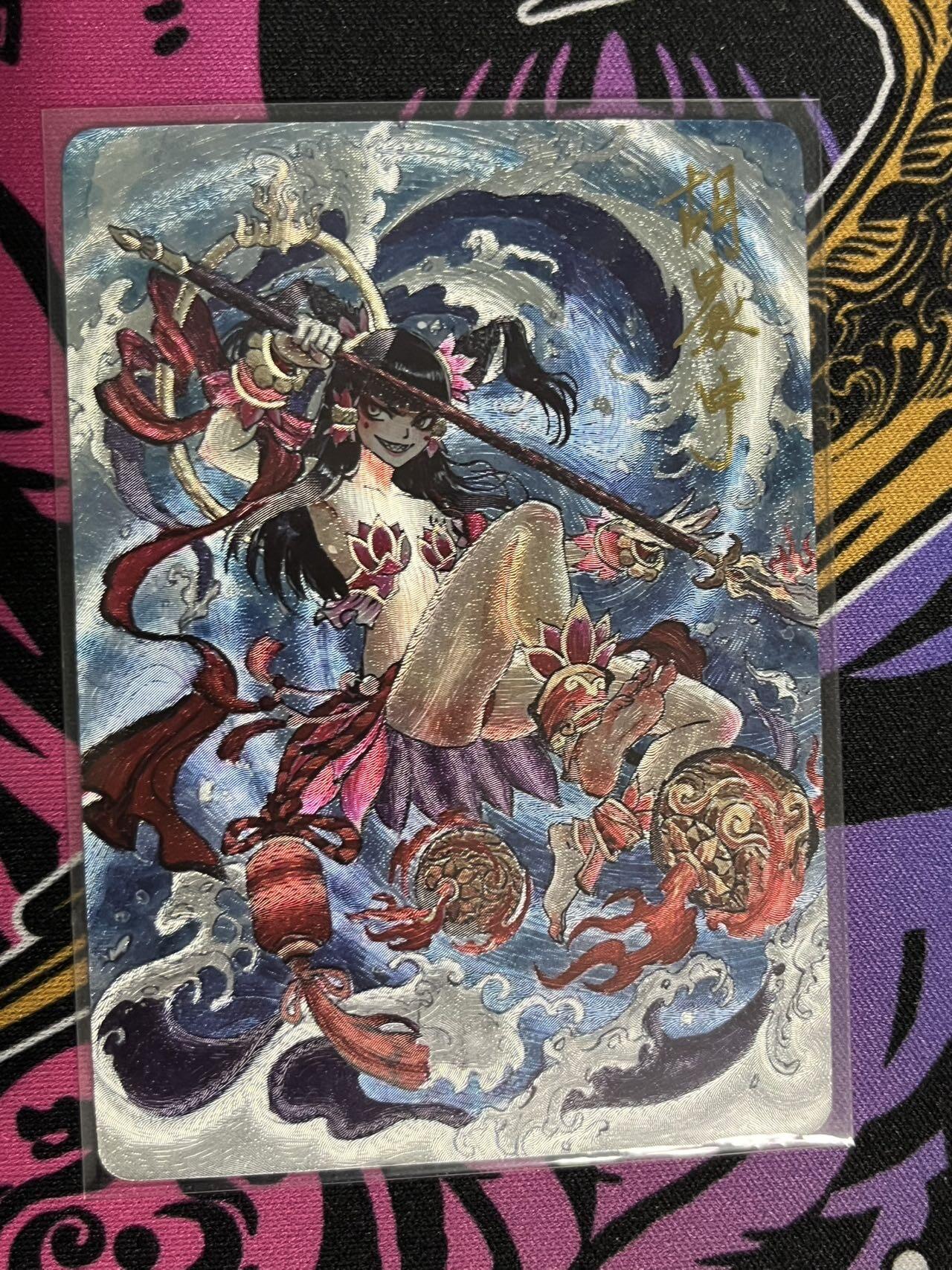 卡牌杂货铺专场拍卖第一场 11.29周六晚10:00截拍 【亲签】启读文化 胡家宁 傲骨神威 哪吒闹海 限编亲签 064/200