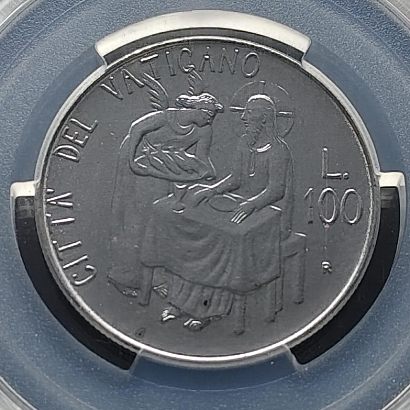 【全场包邮】纯粹捡漏拍483场（免费代拍第20场） 【收藏级】梵蒂冈1987年100里拉-PCGS MS67