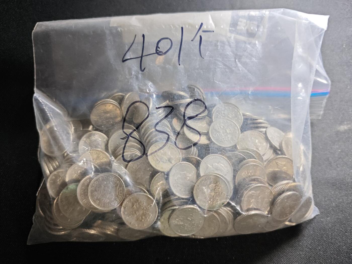 KK钱币收藏小铺 （套币 好品/批量散币 银币）专场  2月预留时间 周末发货  英国5便士401枚 面值20.05镑