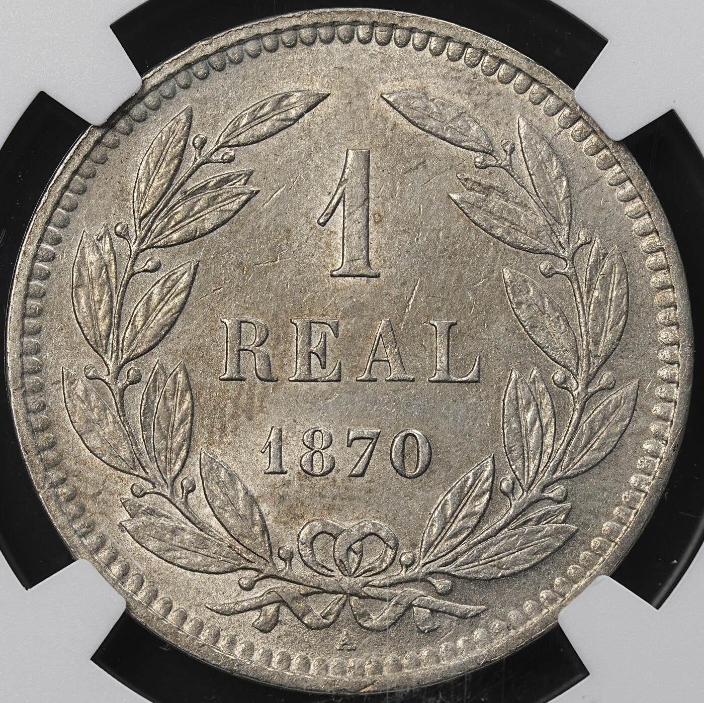 修遠堂世界钱币第九十五期 NGC MS63 1870年洪都拉斯1 REAL