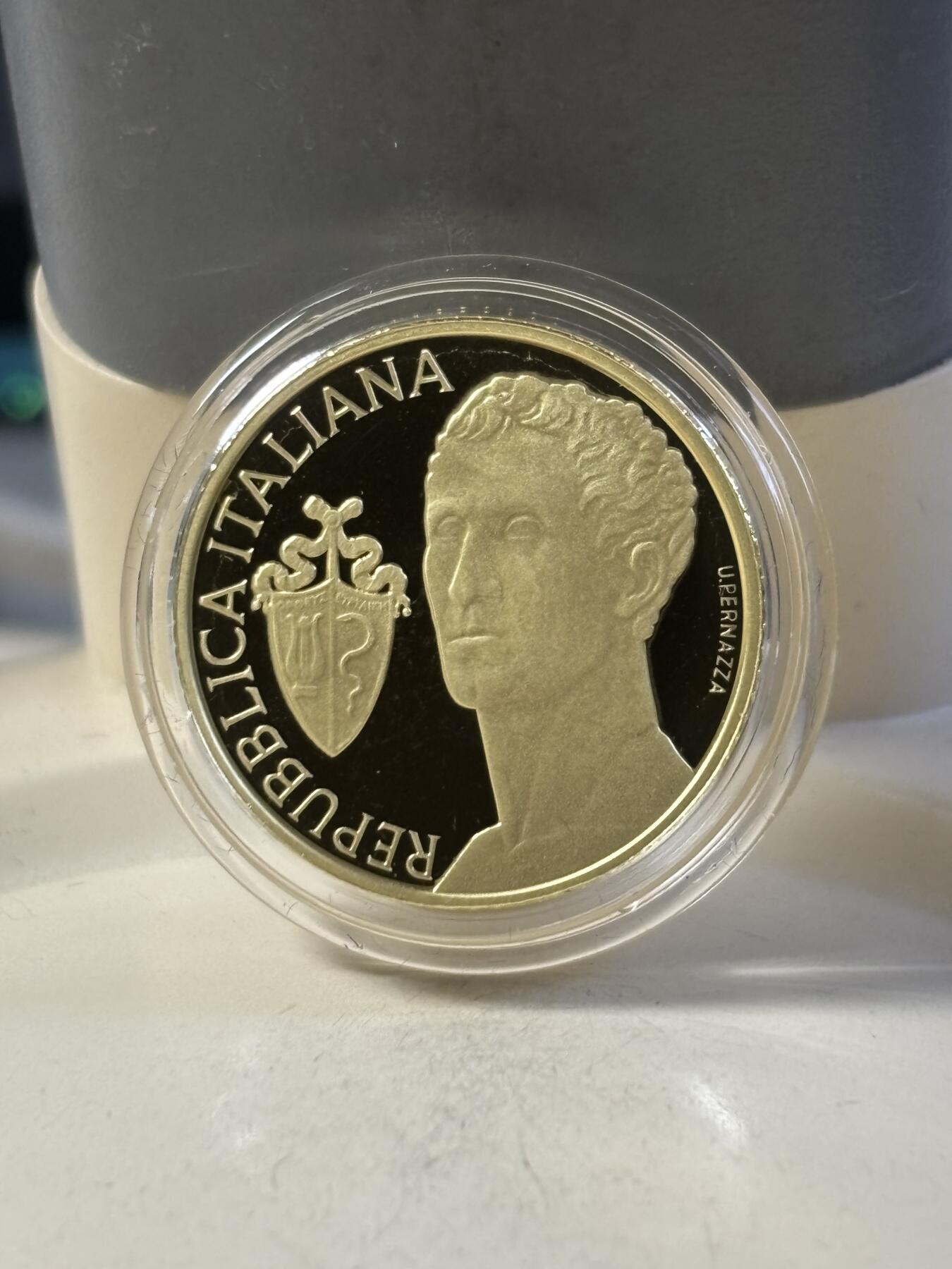 第183期拍卖 意大利2022年安东尼奥·卡诺瓦逝世 200 周年金币，900金，6.451克，发行1500枚