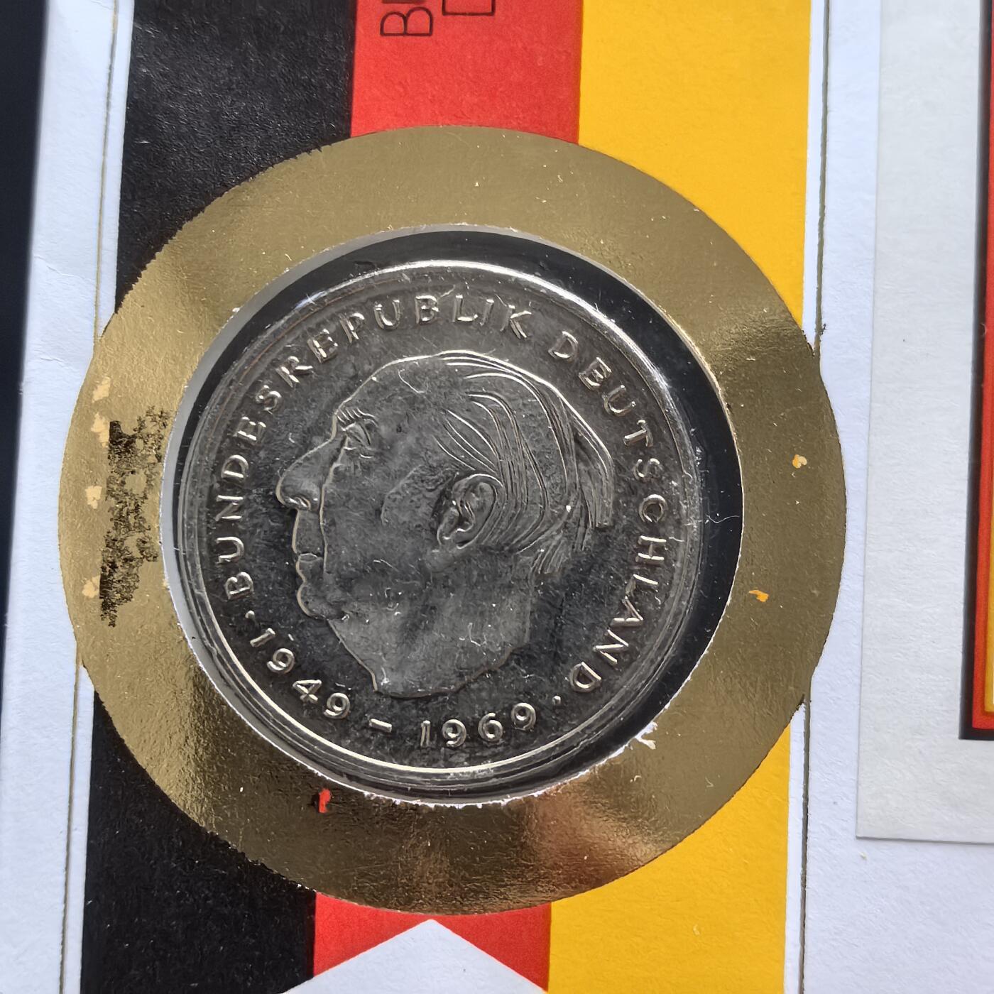 道一币馆币章第一百五十六场 邮币封 德国1978年2马克硬币