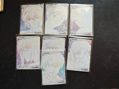 龙虎卡牌六五场 （无佣金，周六结拍，欢迎送拍） - 7张全 卡游新世纪福音战士 ar一套