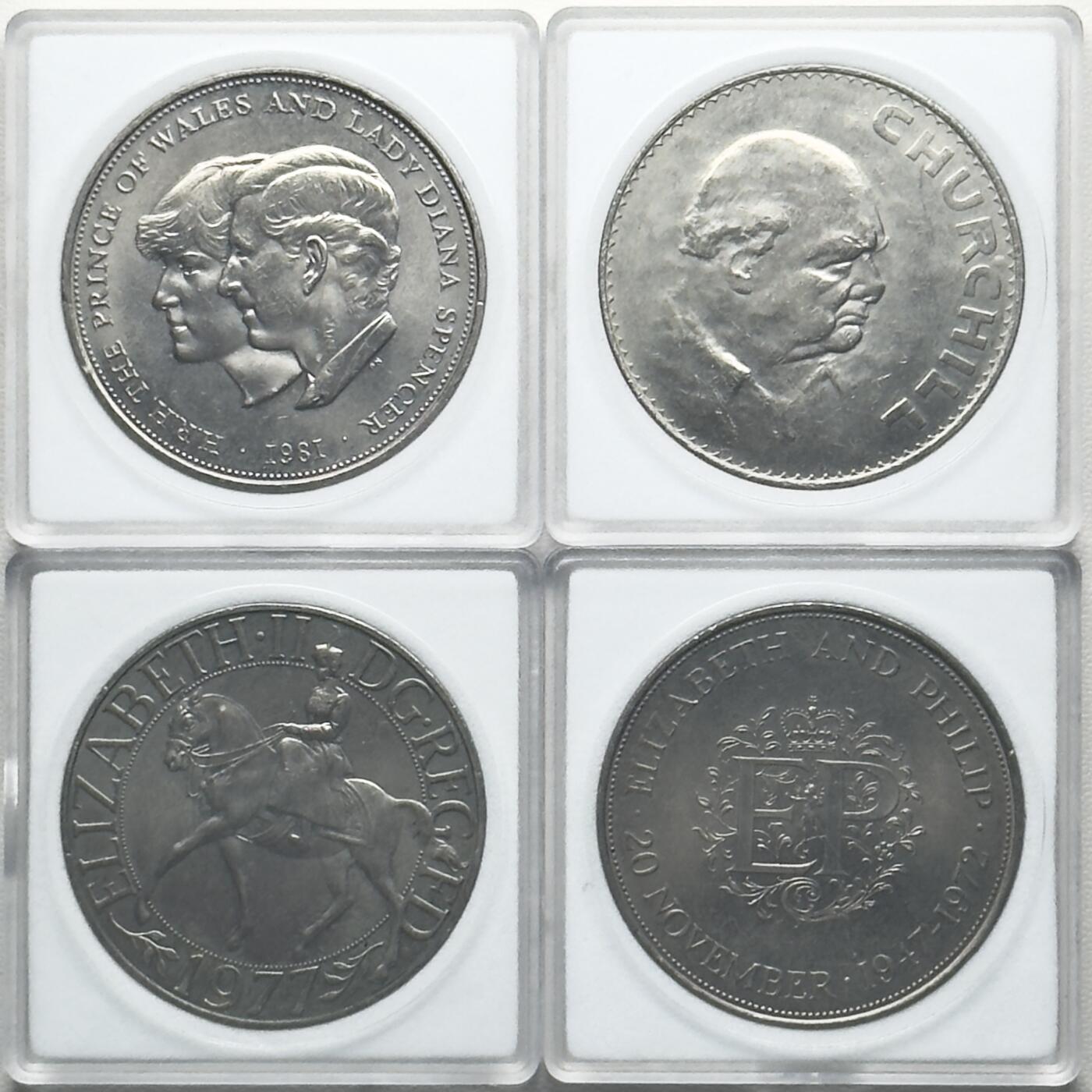 ＜小葵钱铺＞第66期·散币·银币场·满200包邮，不寄存·12月1号发货 英国克朗币4枚