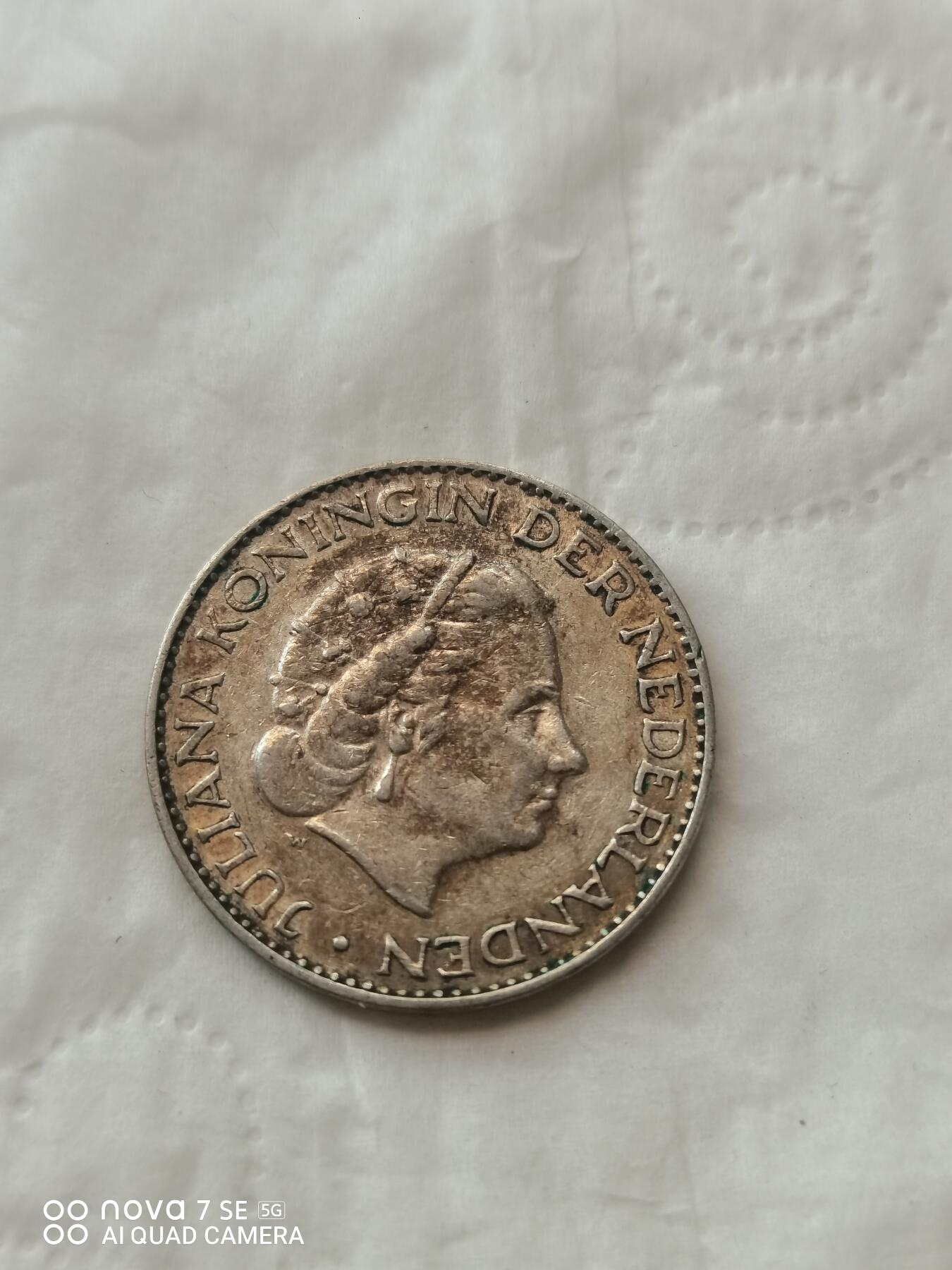 外国钱币 56年荷兰1盾