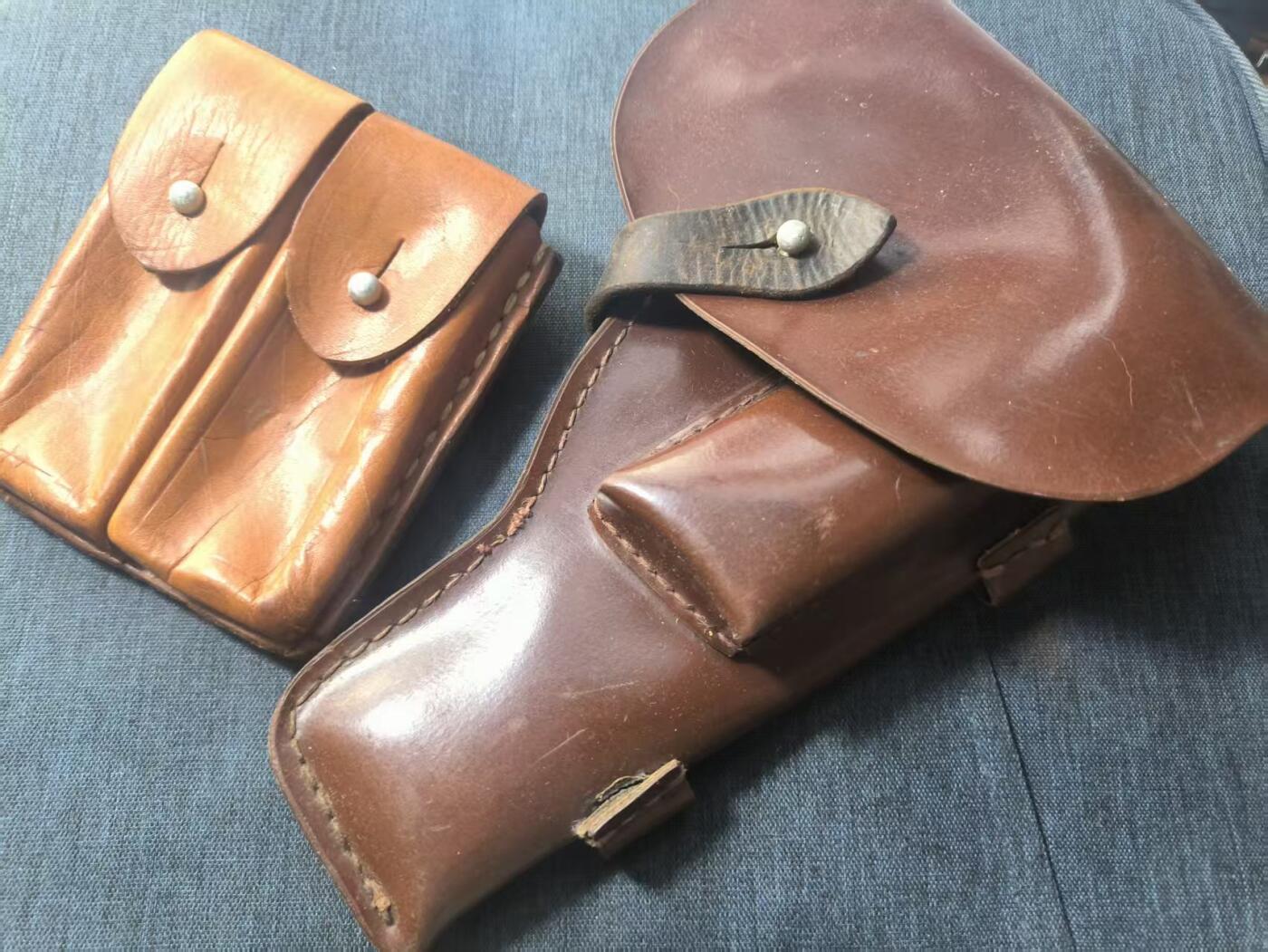 罗岚⭐新藏⭐特惠专拍第一场-分享拍场赚佣 su-M65式人造革黑星木仓套+弹夹仓