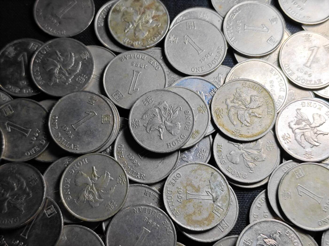 KK钱币收藏小铺 （套币 好品/批量散币 银币）专场  2月预留时间 周末发货  香港1元126枚一组