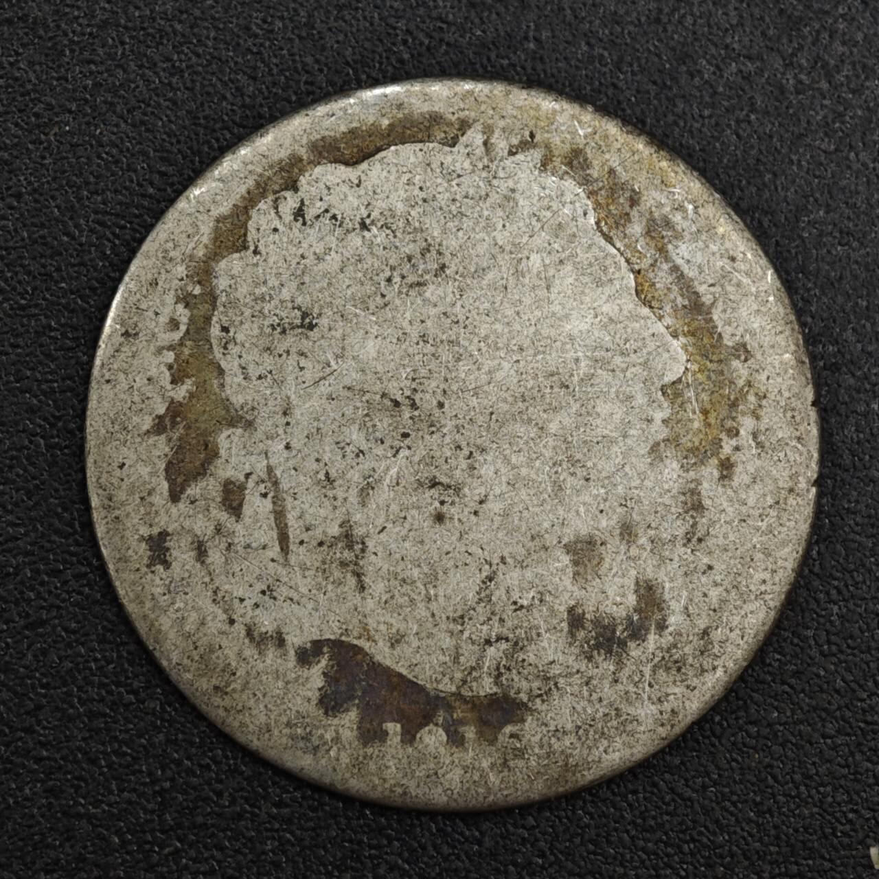 【淘币小摊】限时拍第八百一十二拍  小银币场  满百包邮可预留两周  周一统一发货  英国1816年乔治三世6便士银币