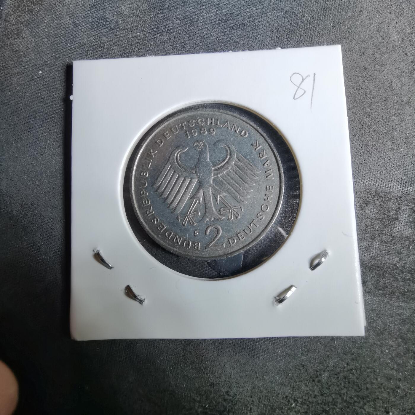 沼泽如烟--第918场 德国1989年2马克