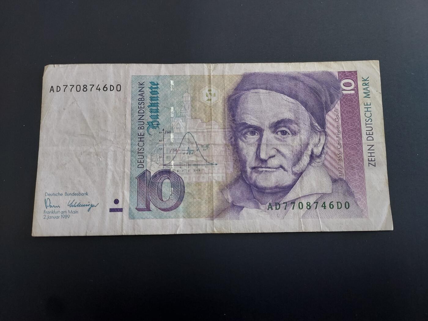 博彦收藏   12月8日 8点 钱币专场 德国 10马克 流通品