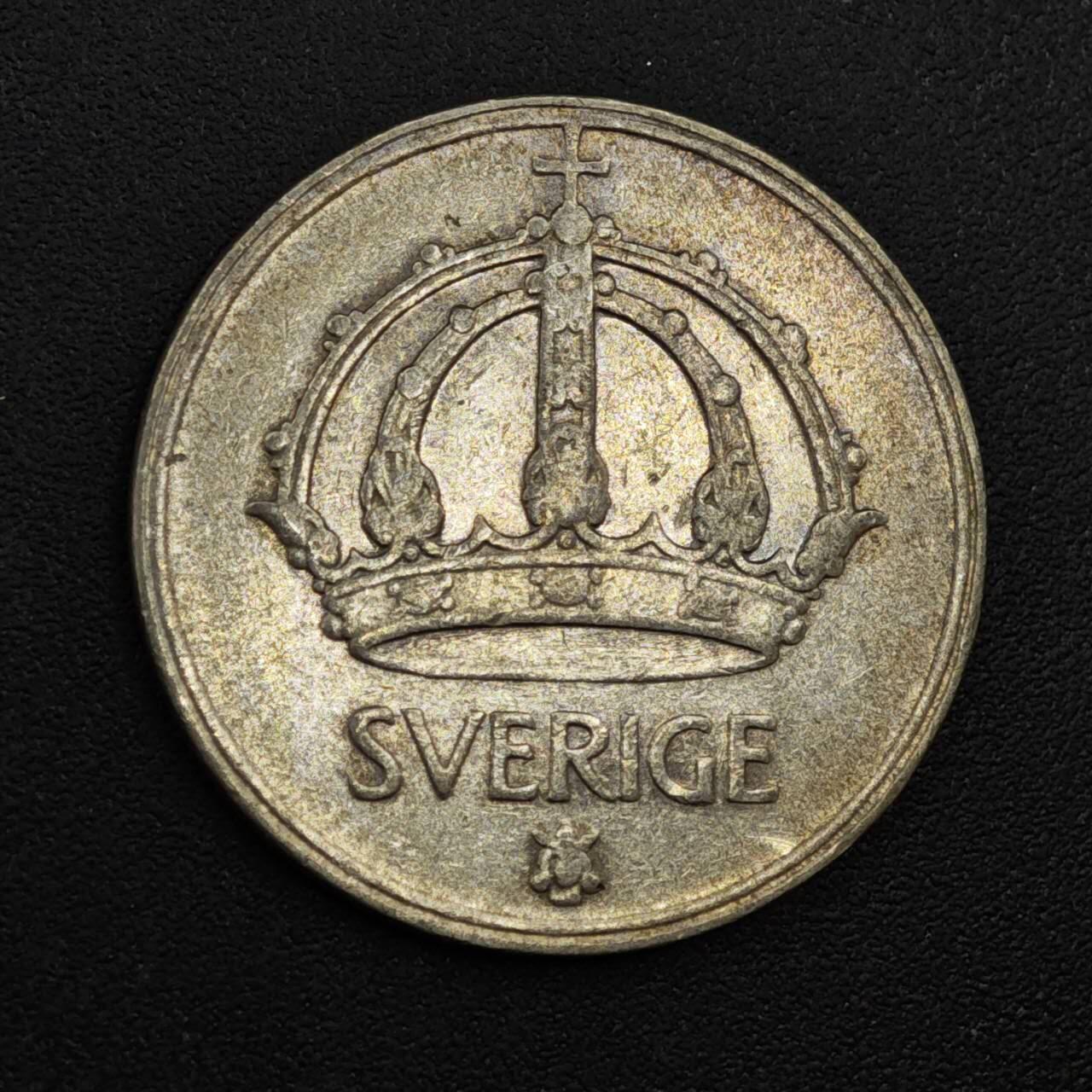 【淘币小摊】实时拍第八百一十三拍   散币场   满百包邮可预留二周 每周一统一发货   瑞典1947年50欧尔银币