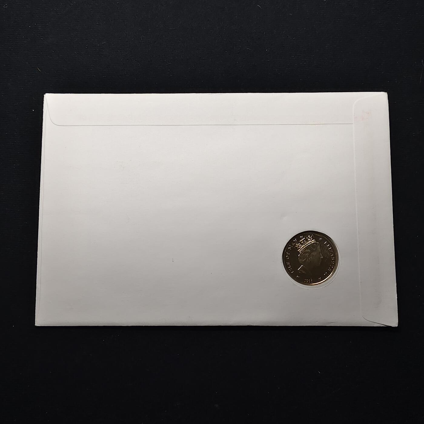 【全场包邮】纯粹捡漏拍482场（免费代拍第19场）-币封+套装+富兰克林（注意佣金） 【邮币封】马恩岛1995年2镑欧洲解放50周年纪念币邮币封