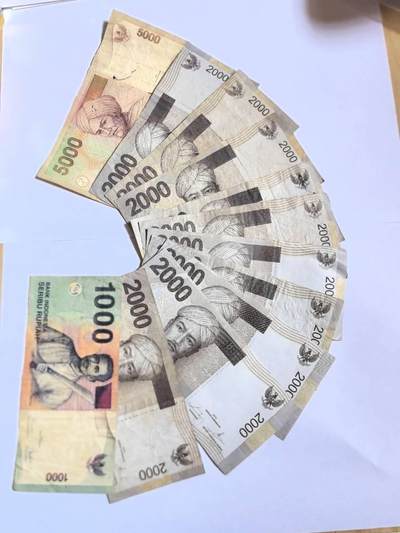 各国外币第100期 无佣金 - 印度尼西亚一组12张