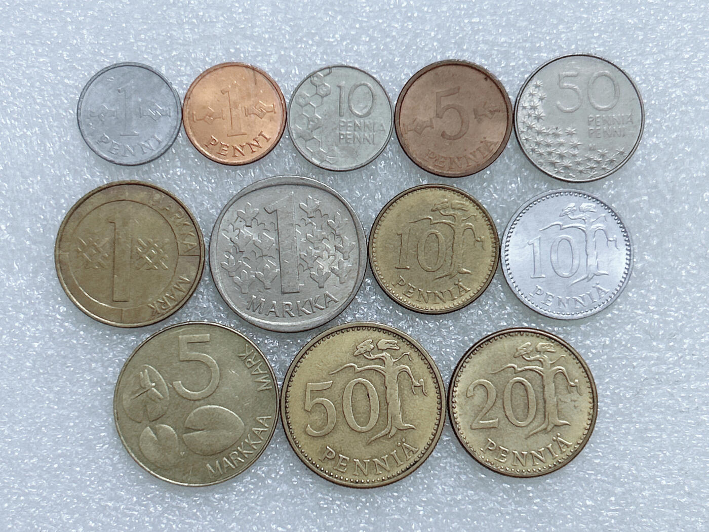 第一海外回流一元起拍收藏 散集专场  第274期 芬兰硬币 12枚 无重复