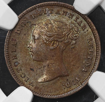 修遠堂世界钱币第九十五期 - NGC MS62BN 1844年英国1/2法新