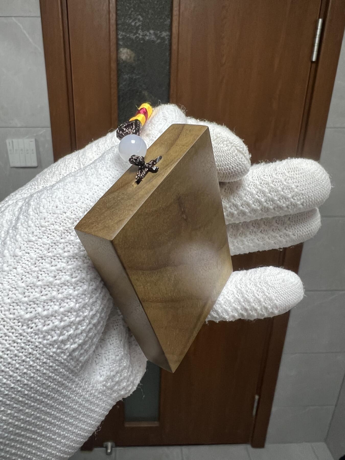 零元拍：金丝楠水波金丝牌子，香喷喷的小金砖，金光闪闪，70/50/13MM