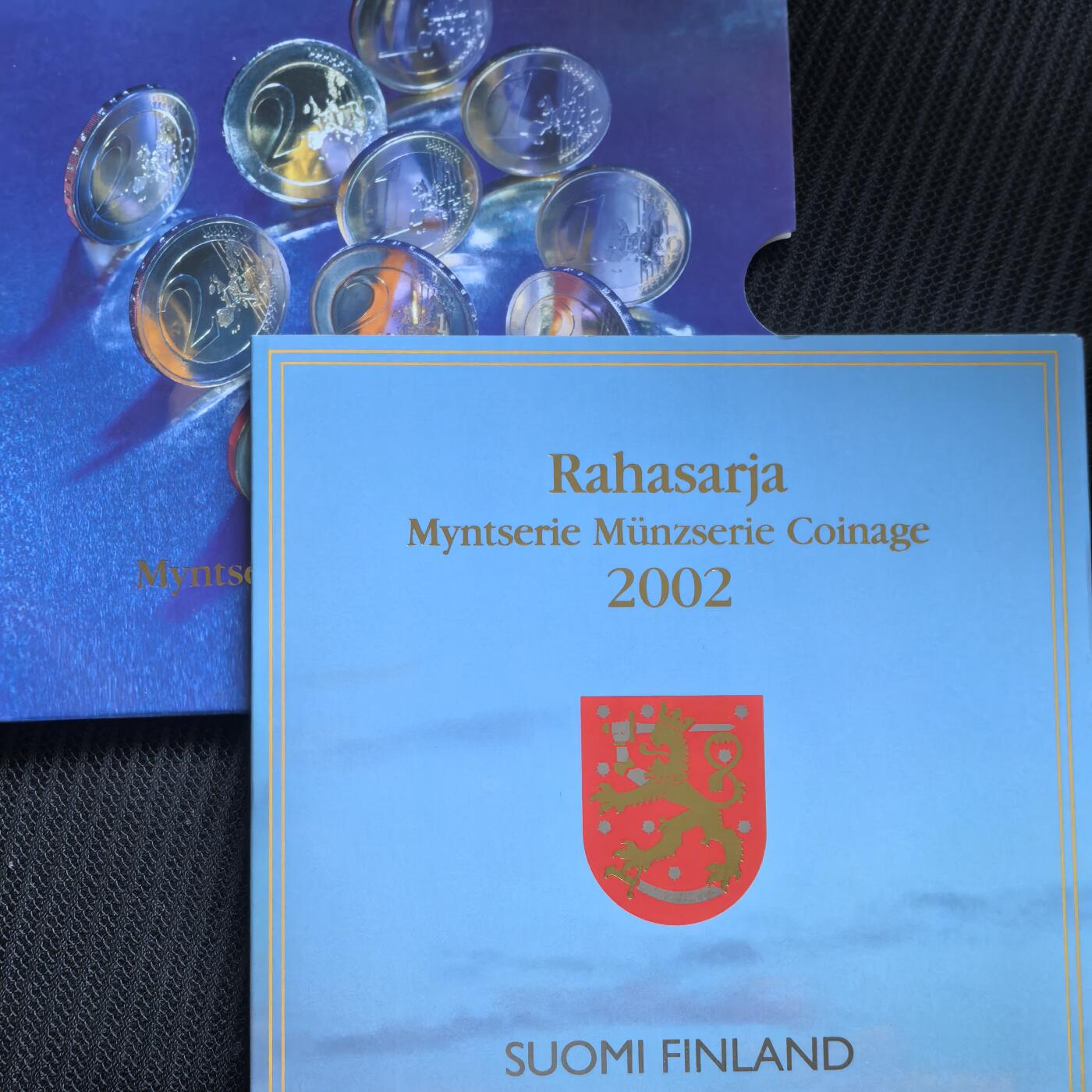 道一币馆币章第一百五十六场 原包装 欧元2002年欧元套币8枚套