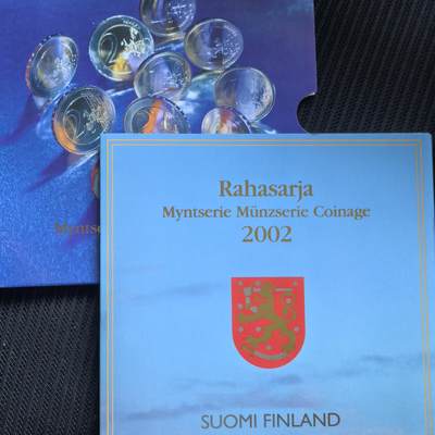 道一币馆币章第一百五十六场 - 原包装 欧元2002年欧元套币8枚套