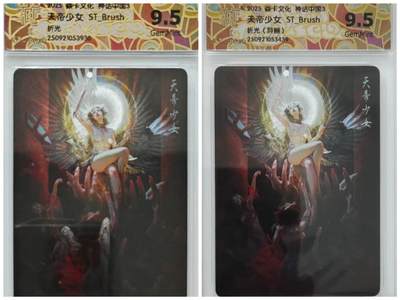卡有江湖粉丝专场第四期（持续收拍，送拍联系我哦） - 【原画／异画】焱卡文化神话中国3刷子老师ST_Brush天帝少女折光 一对9.5分