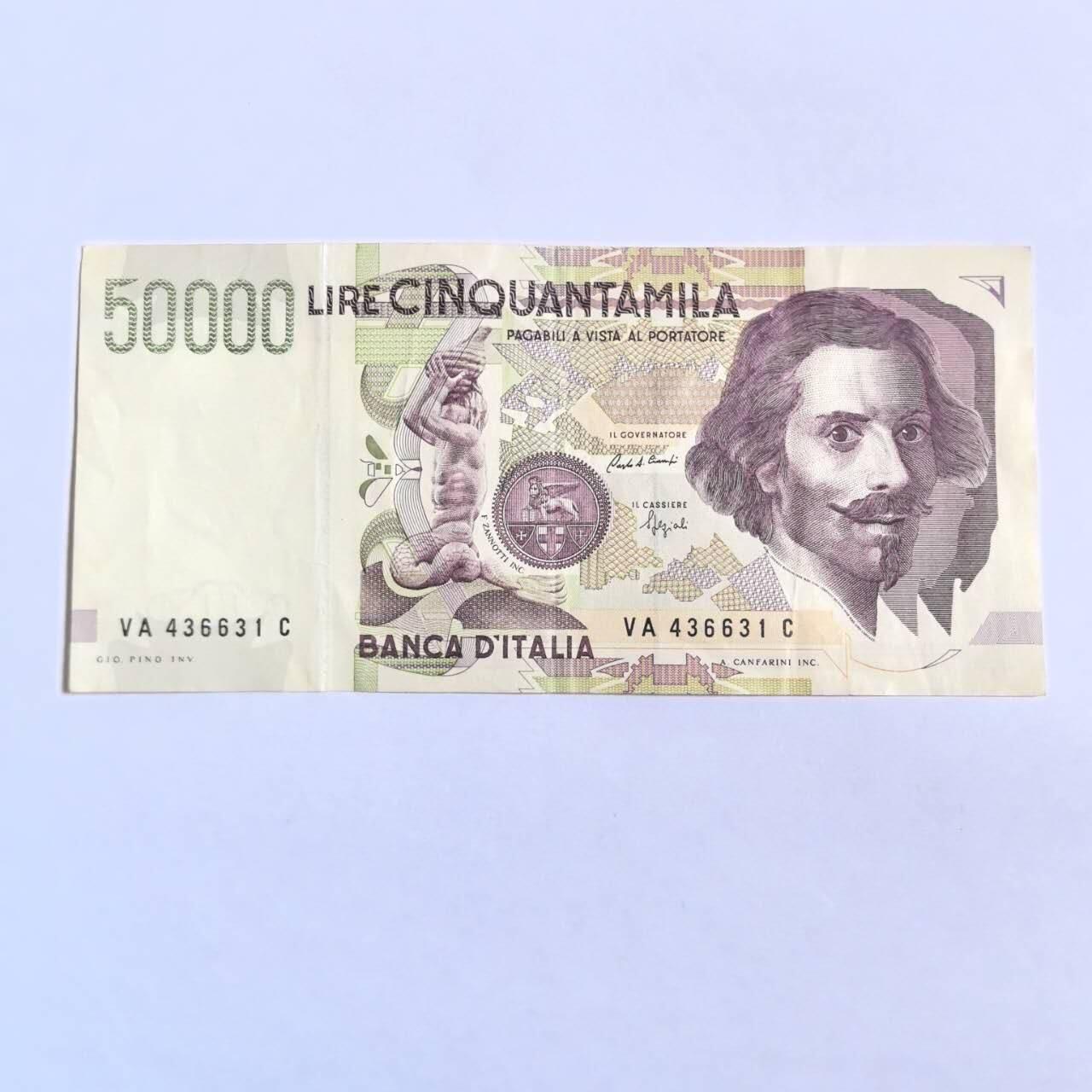 各国外币第100期 无佣金 意大利50000里拉