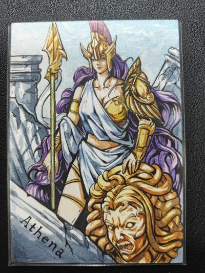 天玑星卡拍第144期《12.1周一截拍》持续收拍收评中 满赠卡需备注 - 【手绘卡】Rubick 智慧女神 雅典娜 手绘卡