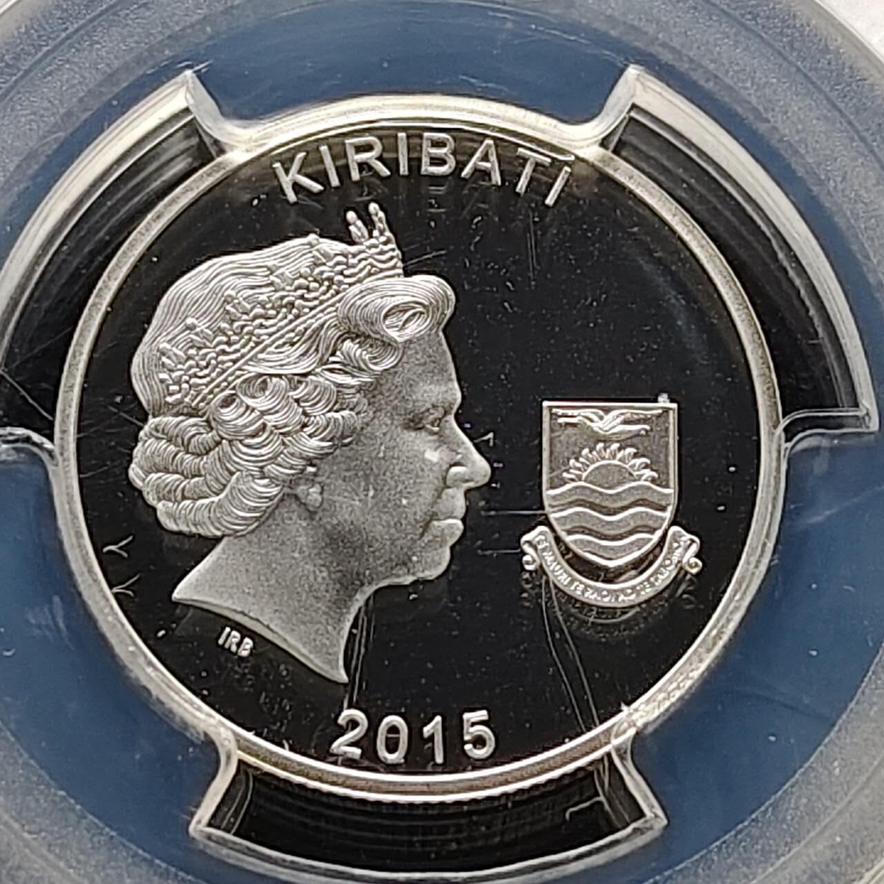 【全场包邮】纯粹捡漏拍485场（免费代拍第22场） 【收藏级·亚军分】基里巴斯2015年10元铭记一战系列加里波利登陆精制纪念银币-PCGS PR69 DCAM