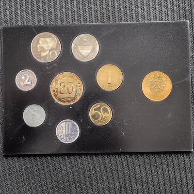 道一币馆币章第一百五十六场 - 原盒装 奥地利1980年精制套币八枚+纪念章