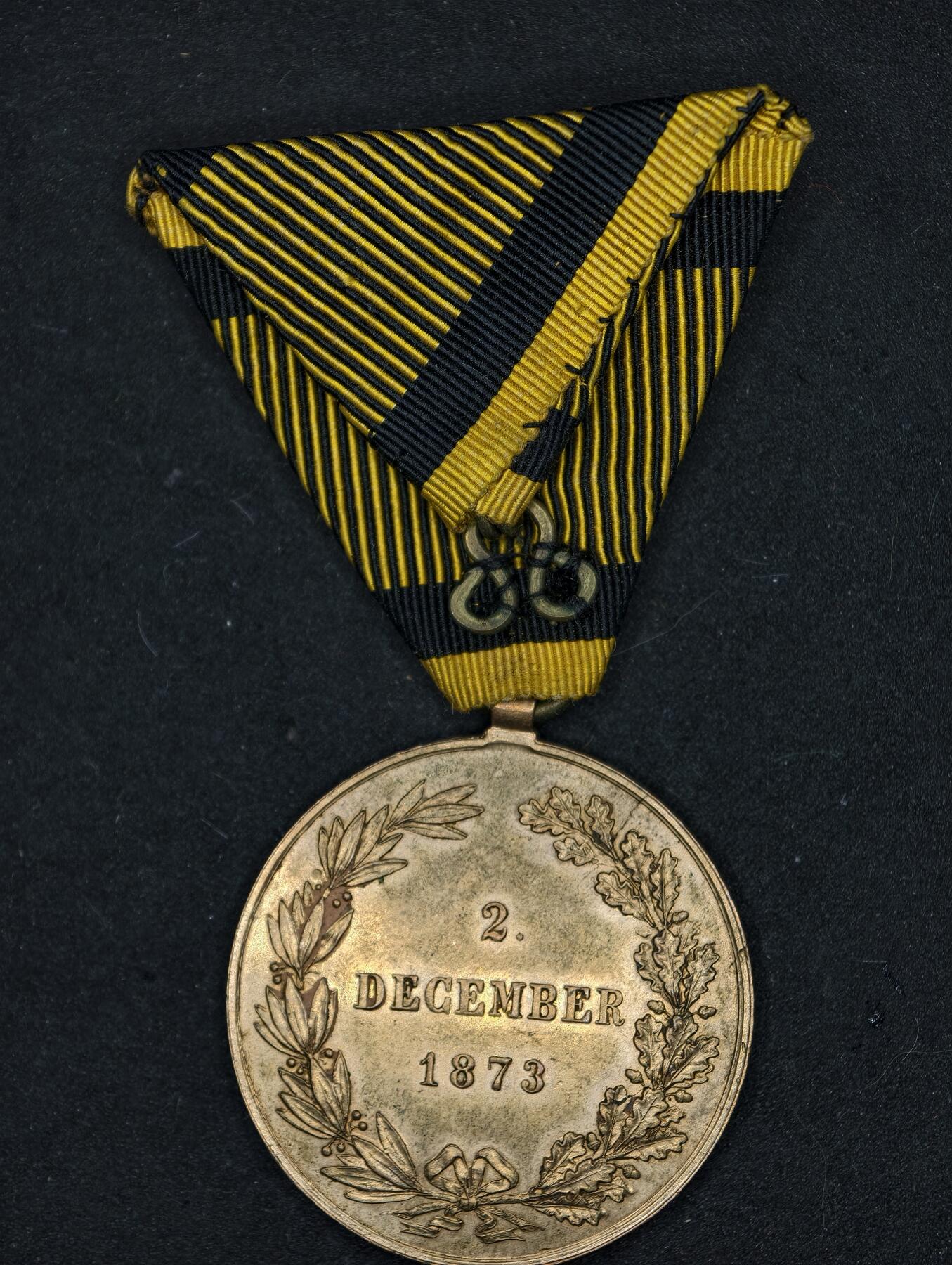 凯旋世界勋赏（第20期）（欢迎送拍）（对拍品有疑问请询问客服，不接受到手刀，出价默认拍品品相。请认真阅读拍卖规则！出价默认已认可！）（收到货请录制开箱视频，无视频概不处理问题。） 奥匈帝国1873年战争奖章