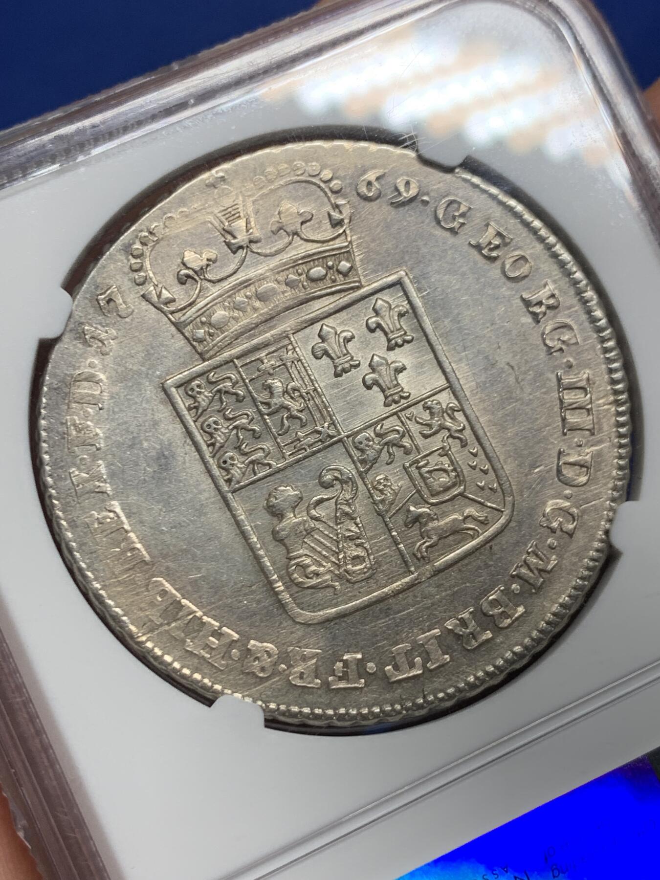 《竞宝斋》第443场 周日，周一，2场连拍 （全场包邮） 亚军分 NGC MS63 德国 1769年 布伦瑞克吕内堡 泰勒大银币 这个时期泰勒 鼻尖完好 眼珠子滴溜的转 值得入藏