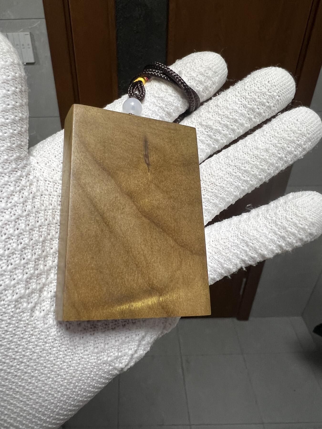 零元拍：金丝楠水波金丝牌子，香喷喷的小金砖，金光闪闪，70/50/13MM