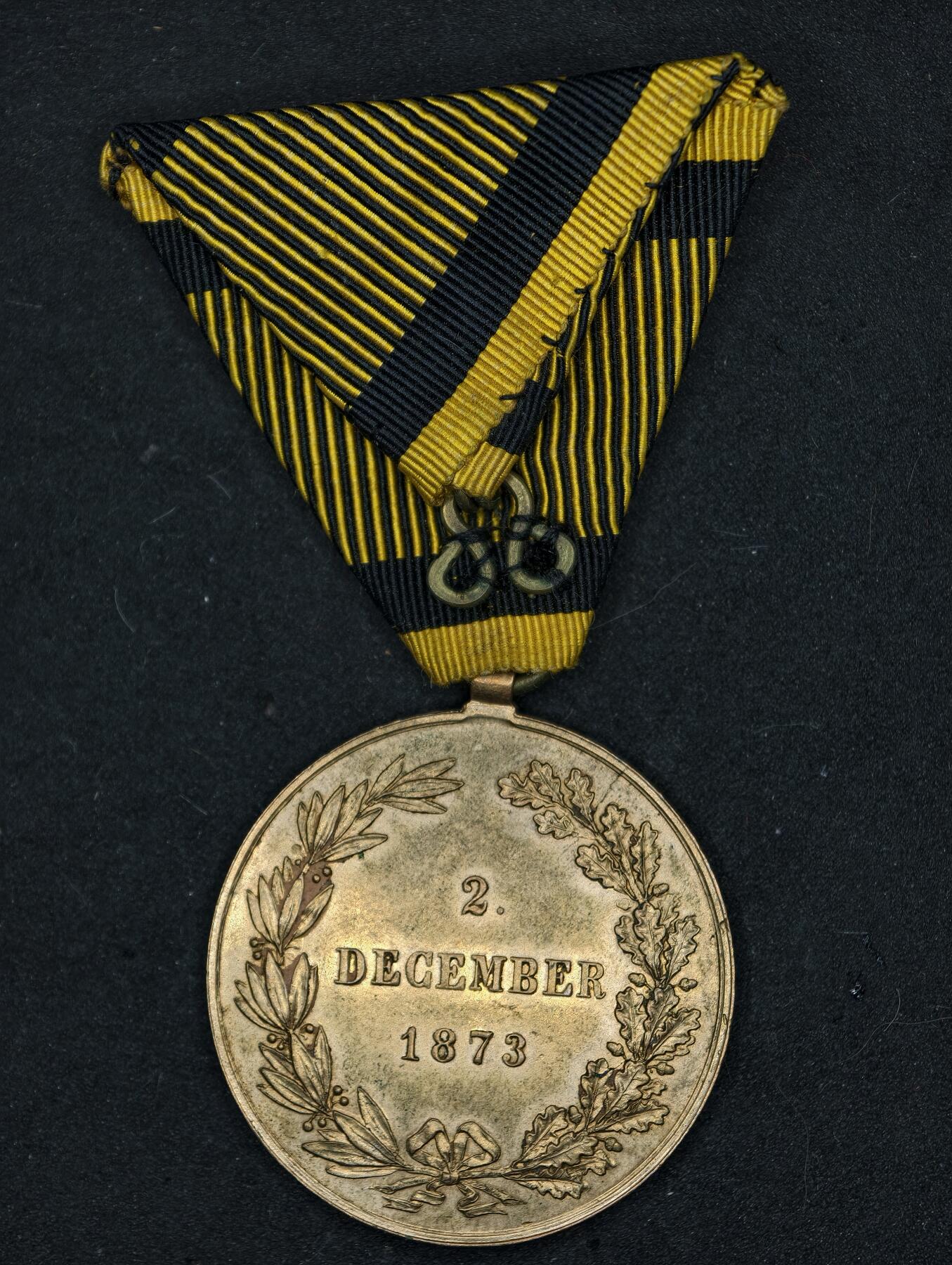 凯旋世界勋赏（第20期）（欢迎送拍）（对拍品有疑问请询问客服，不接受到手刀，出价默认拍品品相。请认真阅读拍卖规则！出价默认已认可！）（收到货请录制开箱视频，无视频概不处理问题。） 奥匈帝国1873年战争奖章