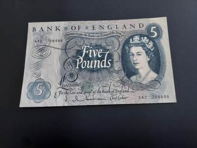 博彦收藏   12月8日 8点 钱币专场 - 英国 C系列女皇5镑 流通好品 