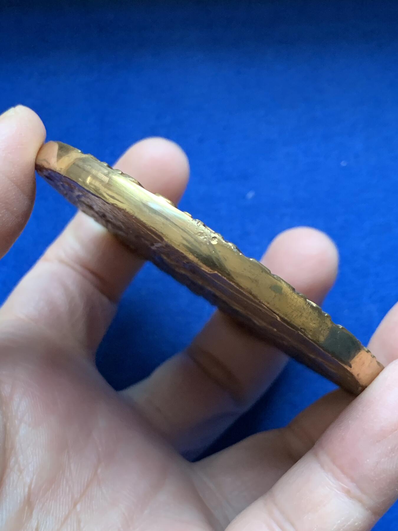 《竞宝斋》第443场 周日，周一，2场连拍 （全场包邮） 布拉格建筑公司大铜章 193.5克 76mm