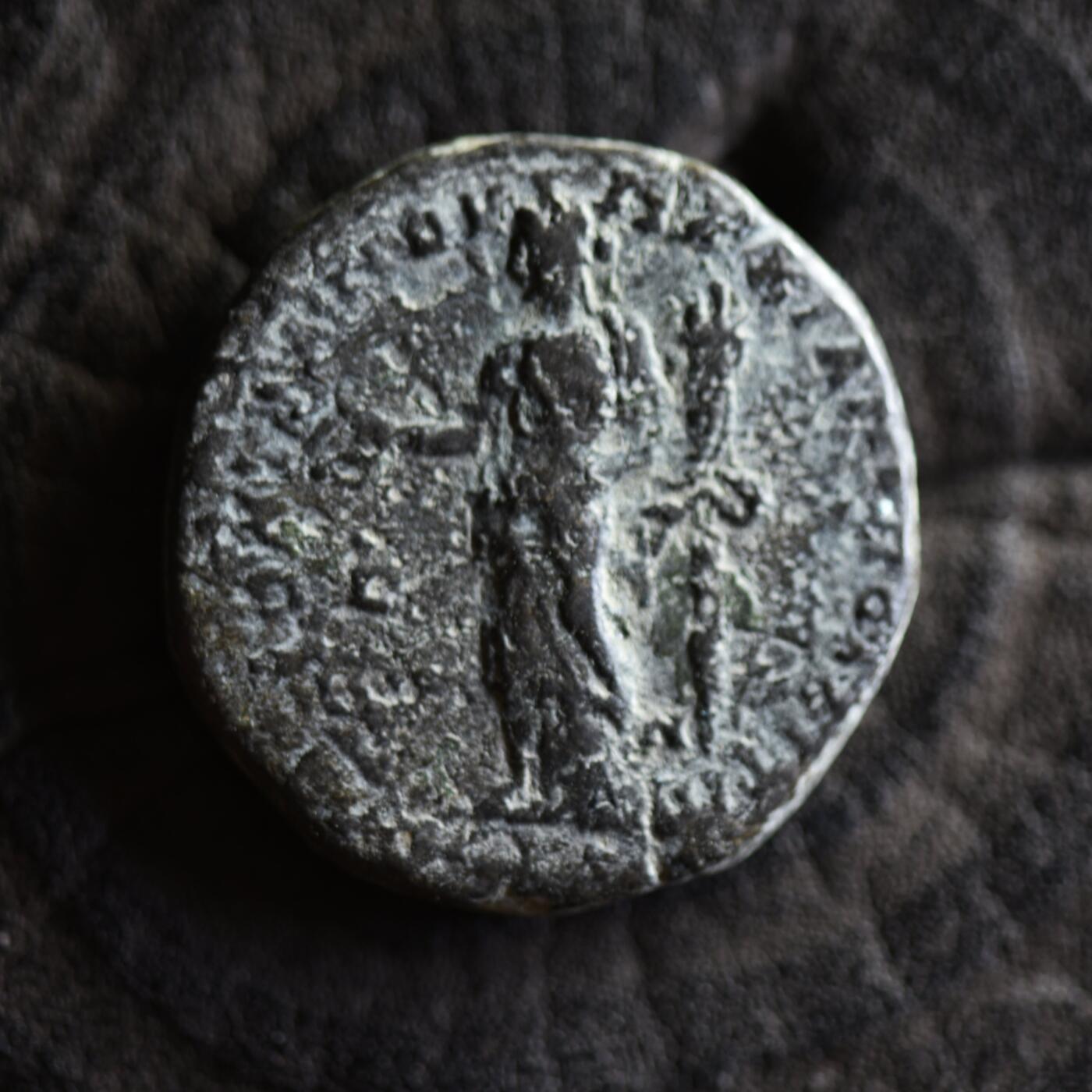 【良泉】【2025年最后一场】12月18日晚19.30点开拍！188组【直播场】西方古代钱币、丝路杂项、印章！ 【在位仅一年】11.09克，公元217-218年【古罗马·行省】马克里努斯与其子迪亚杜门尼安，马恰诺波利斯城，和谐女神铜币